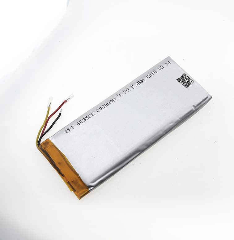 3.7V 2000mAh Polymer Lithium Battery for High-Temperature Lighting Fixtures