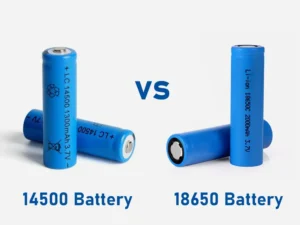 difference between 14500 battery vs 18650 battery